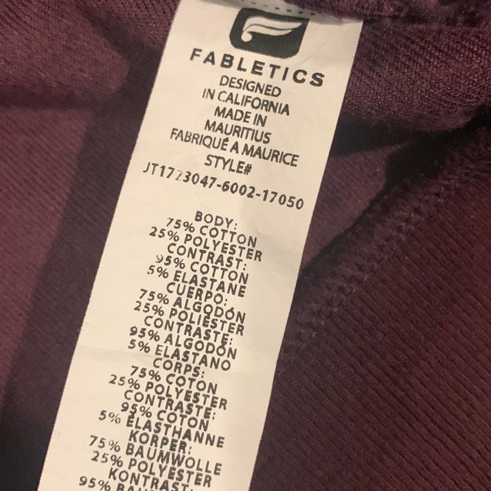 Fabletics Britt Pullover Zip Sz L - image 6